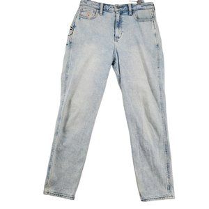 Hollister Jeans Women's Ultra High-Rise Mom 5-pocket Light Wash Blue 9R